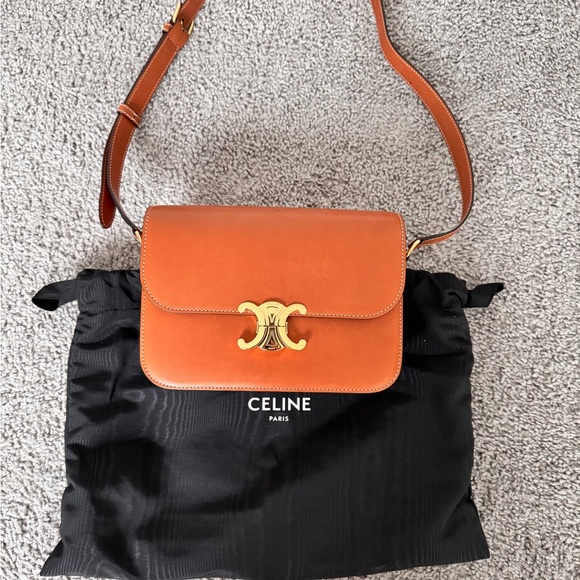 Celine Caramel Leather Crossbody Bag - Picture 1 of 7